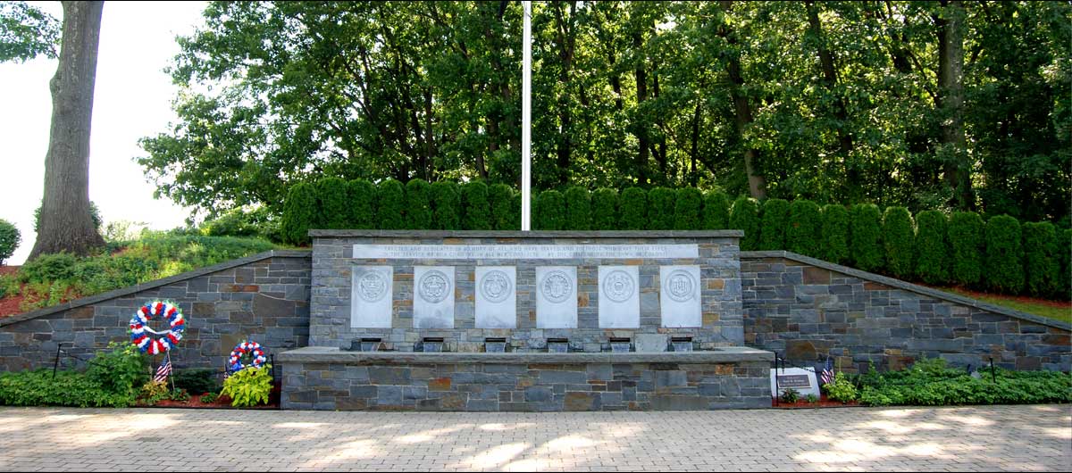 main Colonie Veterans Memorial at The Crossings in Colonie NY